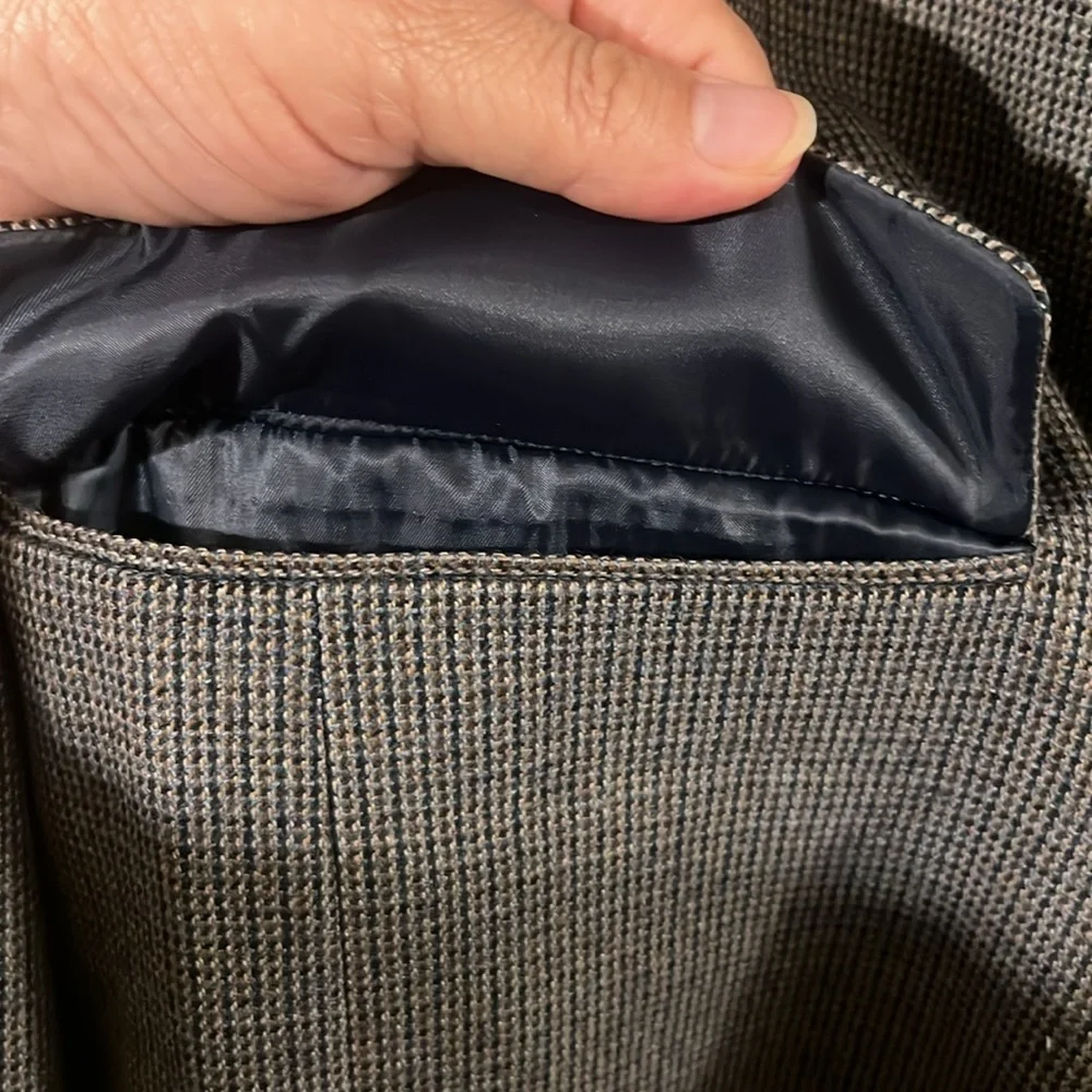 Petrocelli multi color 100% wool men’s single breasted sport coat